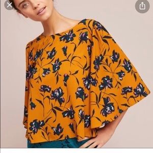 Anthropologie floral blouse